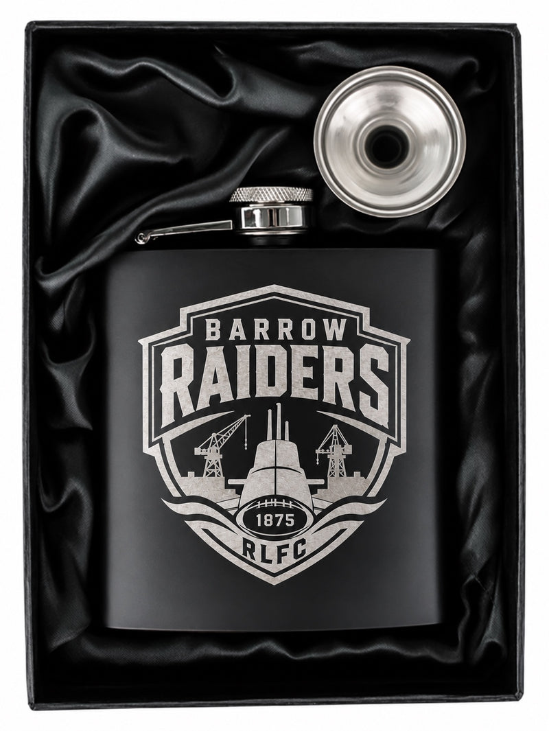 Barrow Raiders 6oz Hip Flask