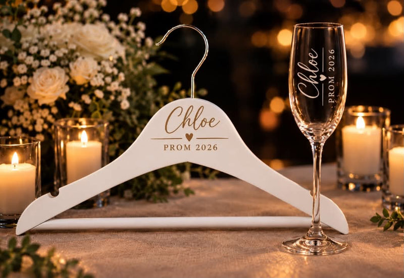 Personalised Prom Glass & Hanger