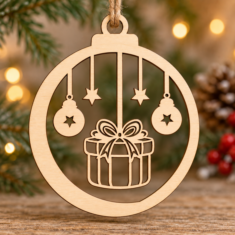 Christmas Gift Laser Cut Bauble