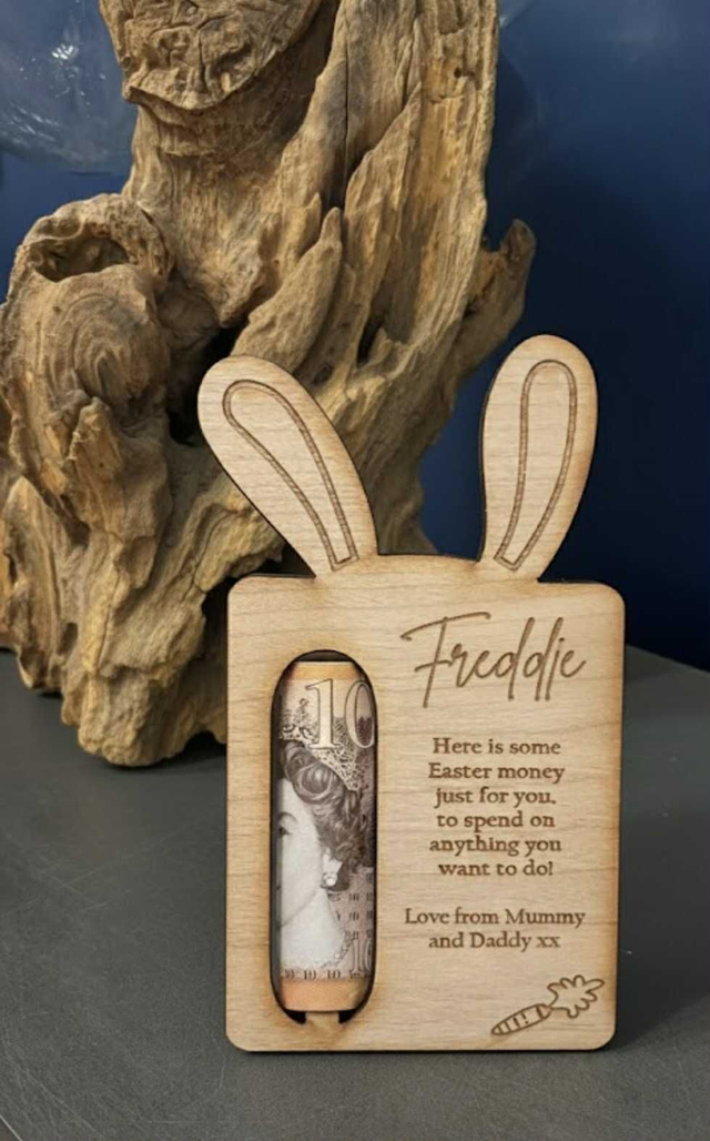 Personalised Easter Bunny Money Holder 🐰💷