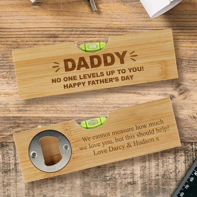Personalised Spirit Level Bottle Opener 🔧🍺