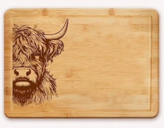 Personalised Bamboo Chopping Board β Animal Collection