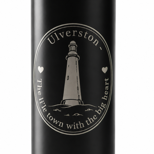 Ulverston Engraved Insulated Flask – The Li’le Town with the Big Heart