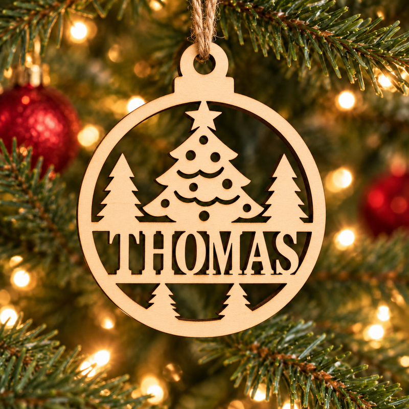 Personalised Christmas Tree Bauble