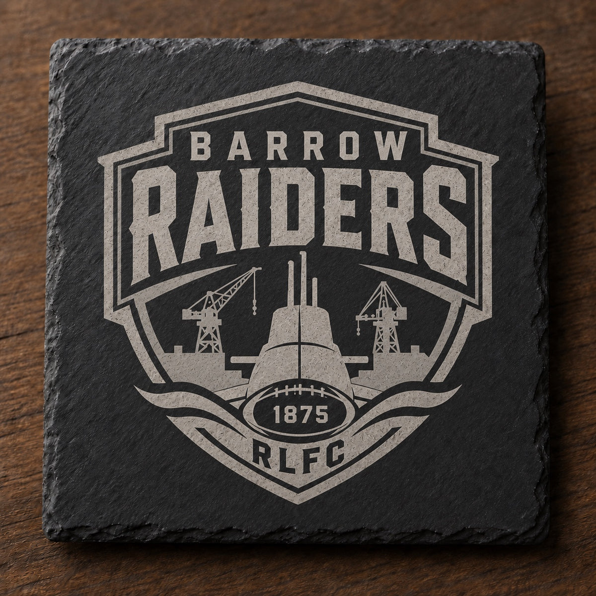 Barrow Raiders 10cm Square Slate Coaster