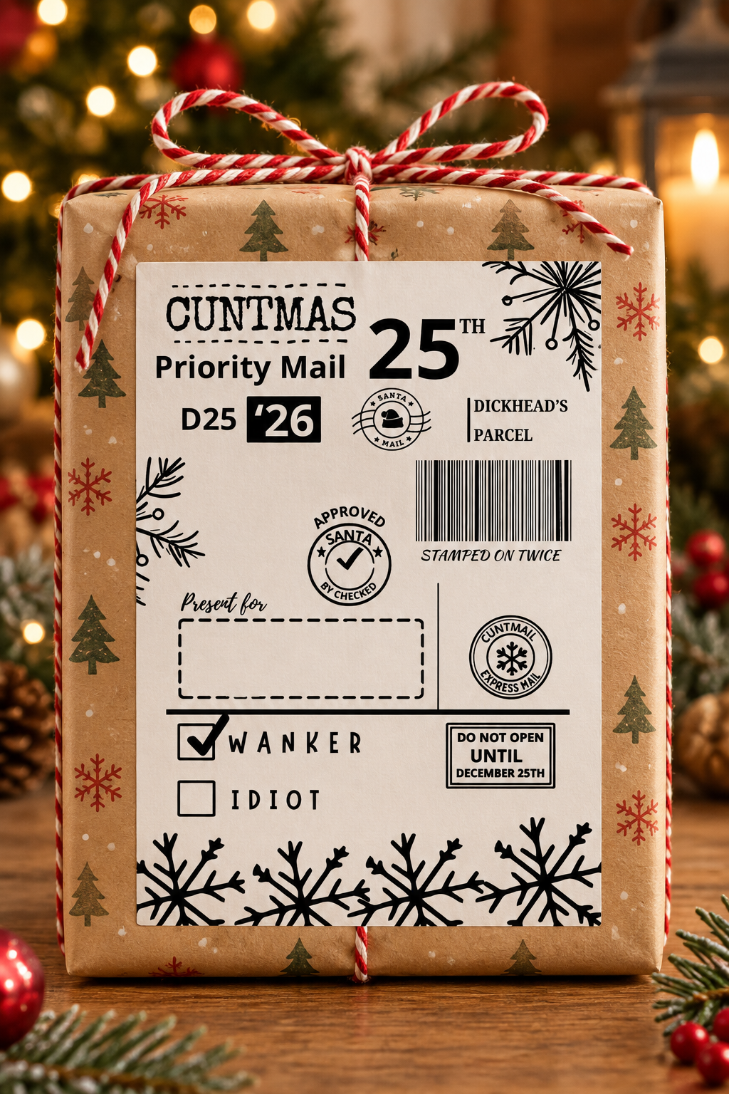 Personalised Christmas Post Labels – 20 Designs