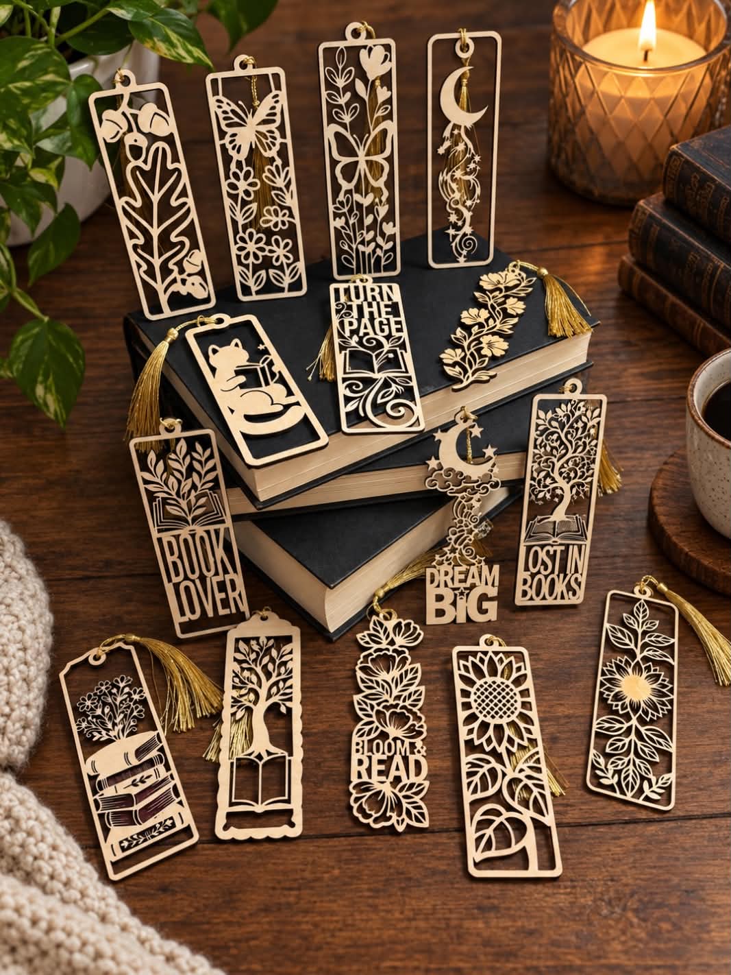 Wooden Bookmarks – Choice of 15 Designs