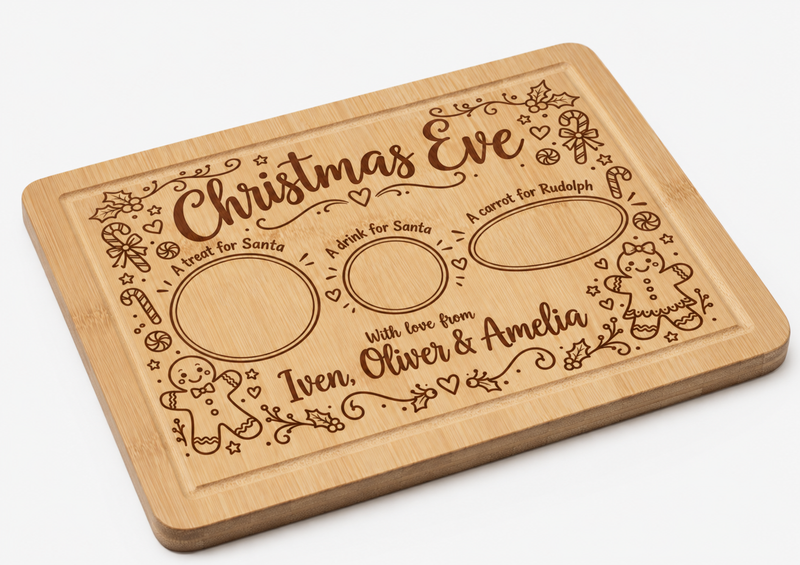 Gingerbread Christmas personalised Christmas Eve board