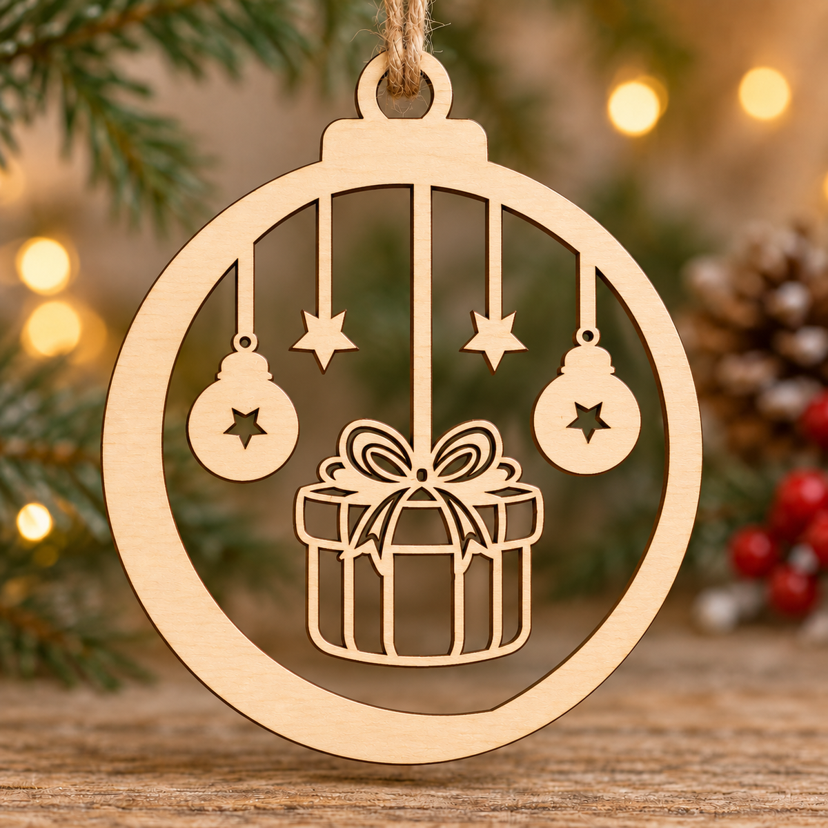 Christmas Gift Laser Cut Bauble