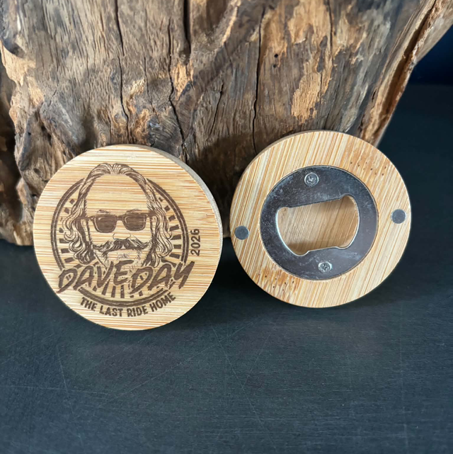Dave Day 2026 Magnetic Bottle Opener 🏍️🍺