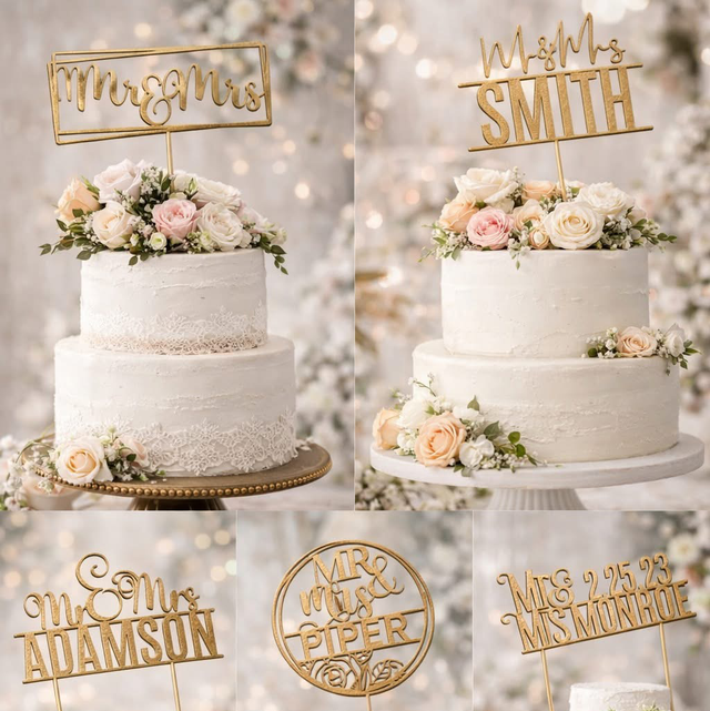 Personalised Wedding Cake Topper