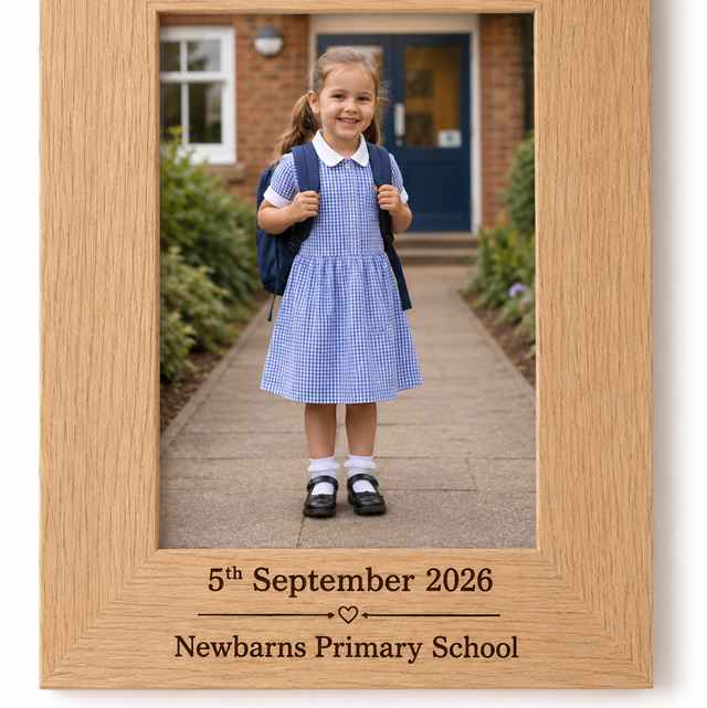 Personalised First Day at School Photo Frame