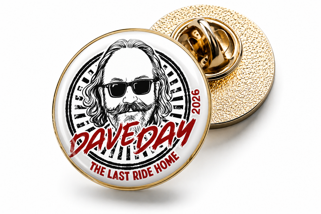 Dave Day 2026 – 25mm Domed Pin Badge 🏍️