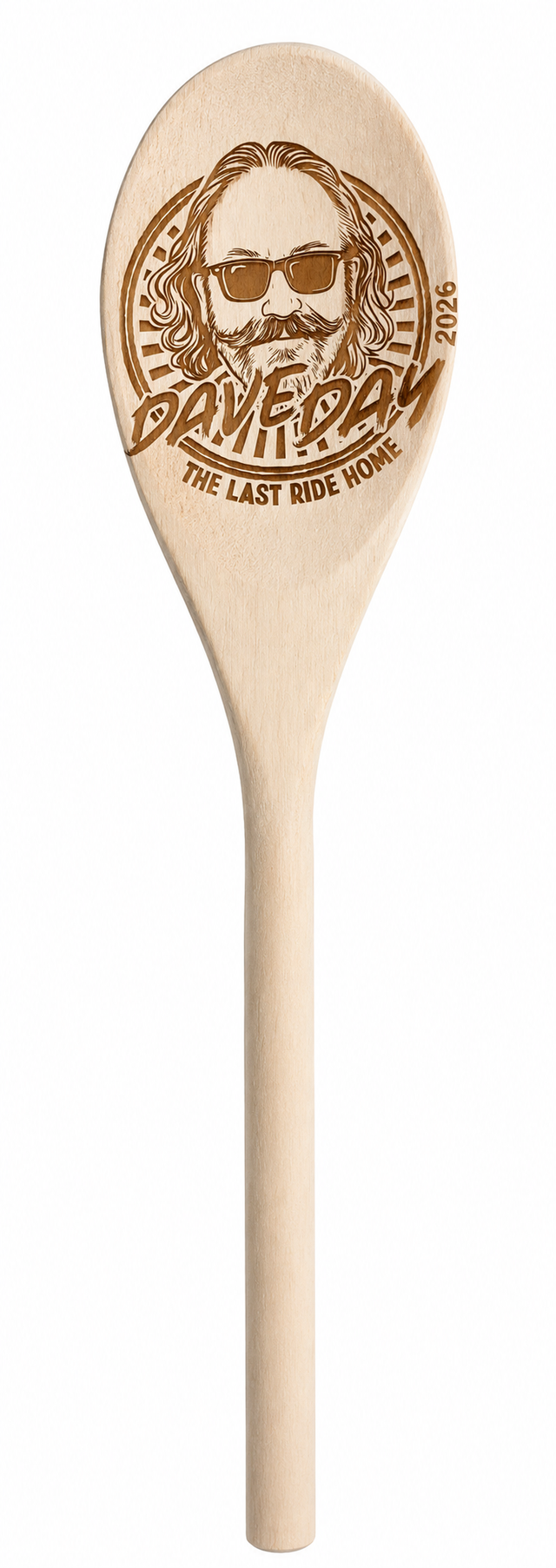 Dave Day 2026 Engraved Wooden Spoon 🥄🏍️