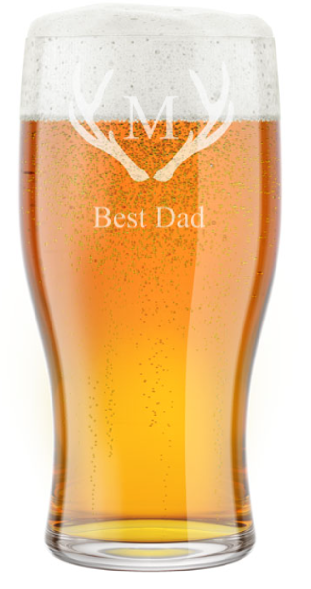 Personalised Fathers Day Engraved Pint Glass 🍺