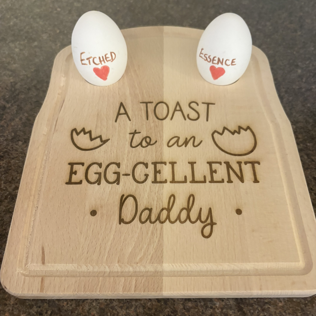 Engraved Wooden Egg & Toast Boards 🥚🍞