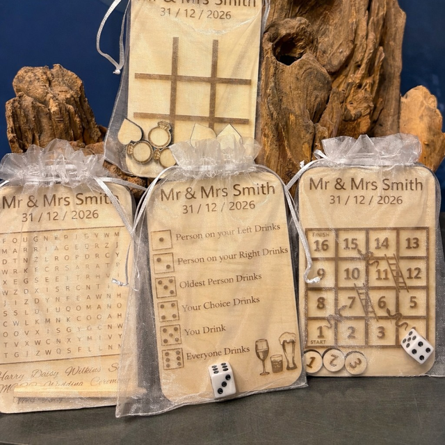 💍 Personalised Wedding Games Set – A Beautiful Keepsake & Fun for Your Big Day
