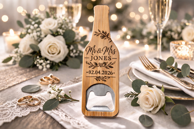 Personalised Wooden Bottle Opener 🍾🤍