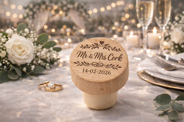 Personalised Wedding Bottle Cork Favours 🍾✨