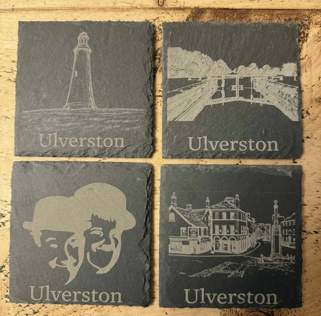 4 x Ulverston Landmark Coasters