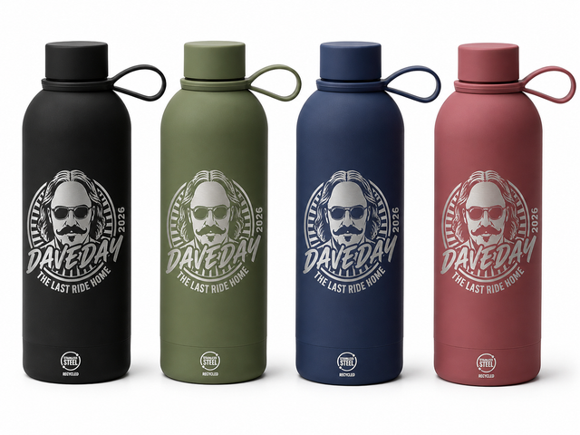 Dave Day 2026 Thermal Stainless Steel Bottle 🏍️💧