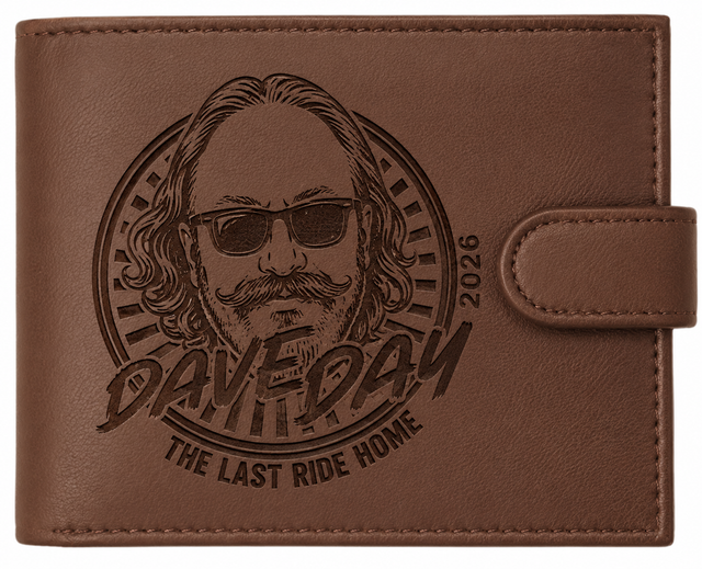 Dave Day 2026 Engraved Wallet 🏍️🖤