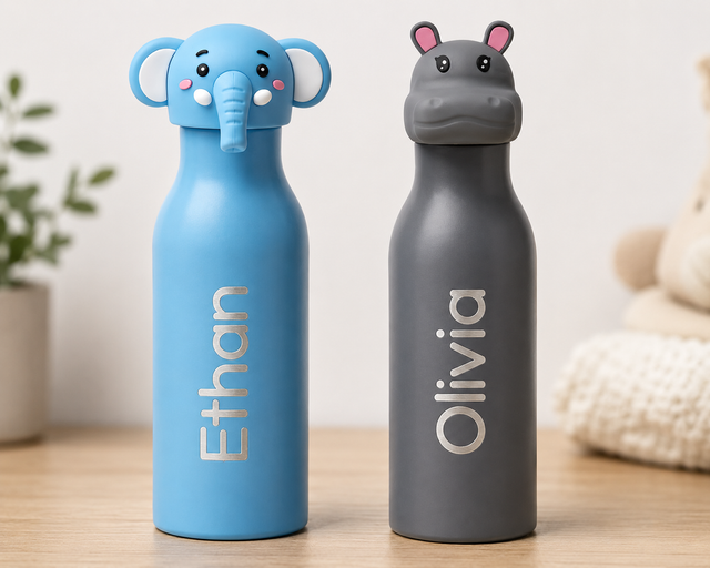 Personalised Kids’ Animal Water Bottle – 450ml