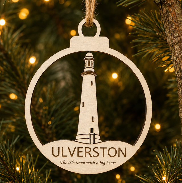 Personalised Ulverston Hoad Monument Christmas Tree Decoration