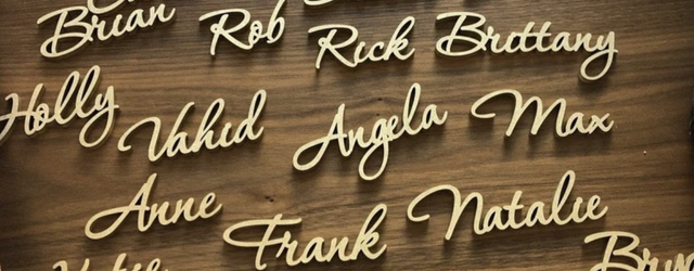 ✨ Personalised Wooden Wedding Place Names