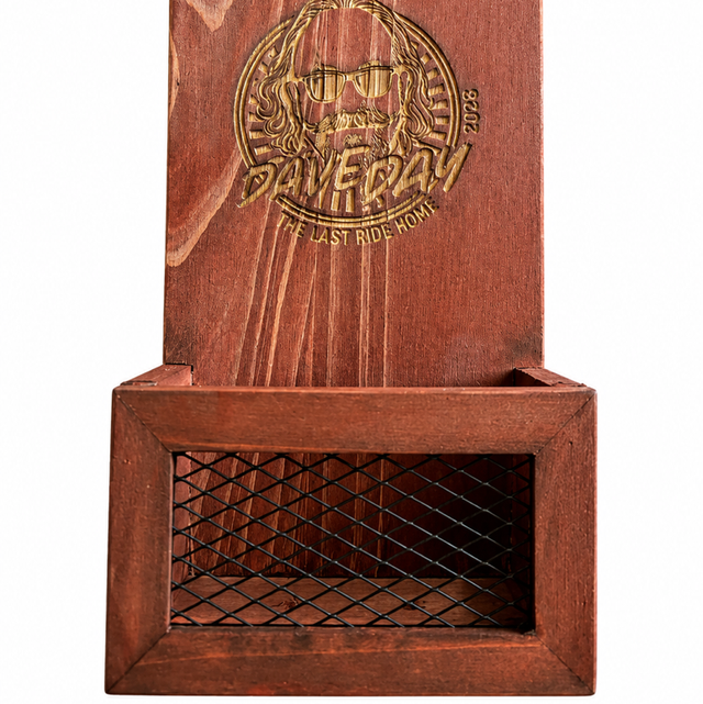 Dave Day 2026 Engraved Wooden Bottle Opener & Cap Catcher 🍺🏍️