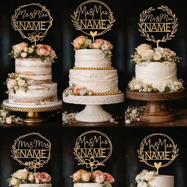 Personalised Wedding Cake Topper