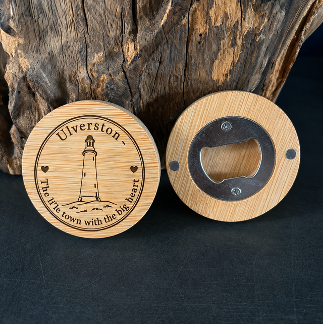 Ulverston Wooden Bottle Opener – The Li’le Town with the Big Heart