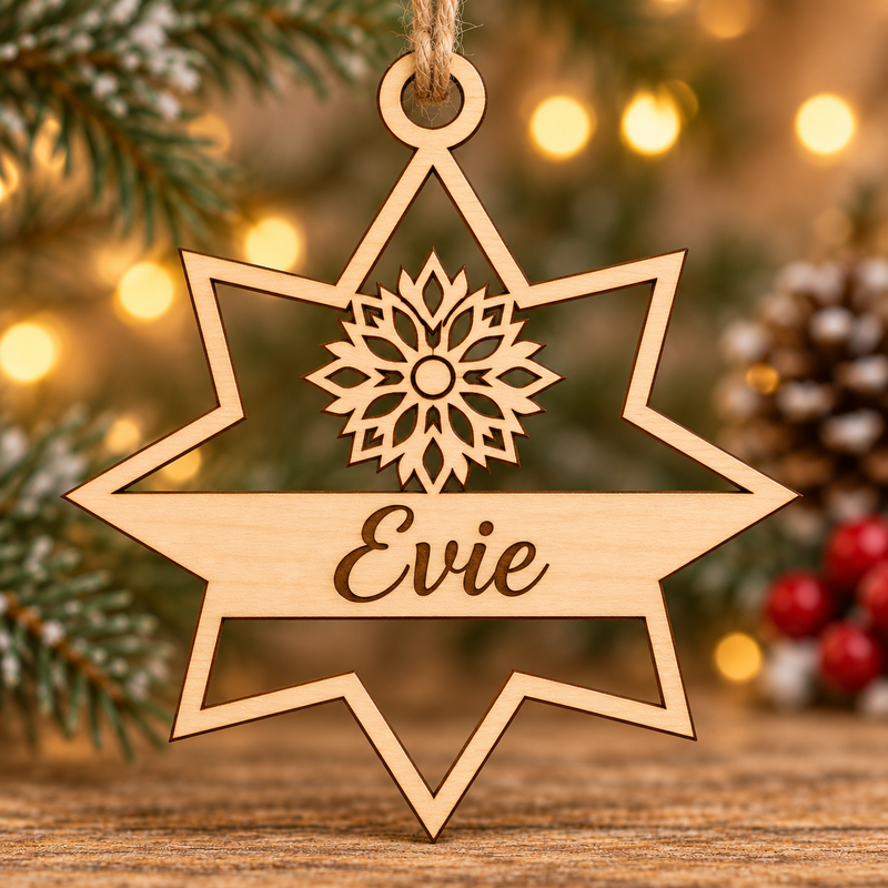 Personalised Star Christmas Ornament